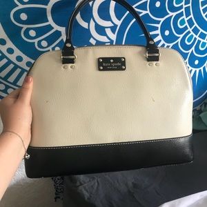 Kate Spade Wellesley Rachelle Black and Cream Bag